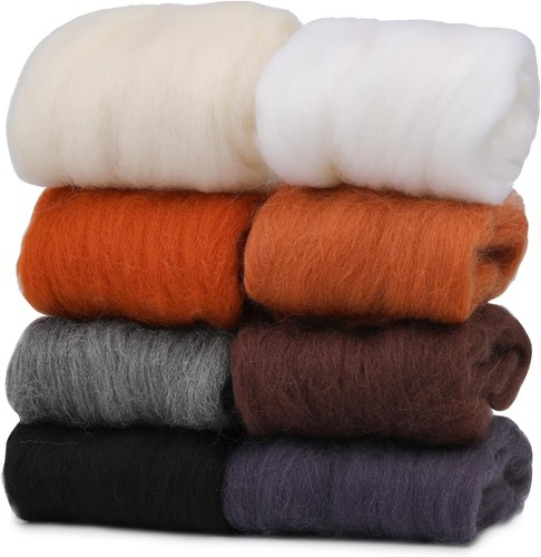 Needle felting wool colors - needle, 8